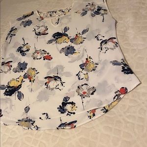 White Floral Blouse